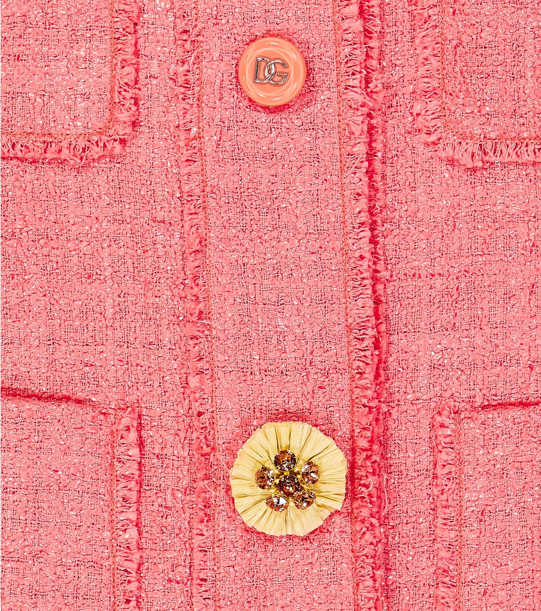 Embellished cotton-blend tweed jacket | Dolce&Gabbana Kids