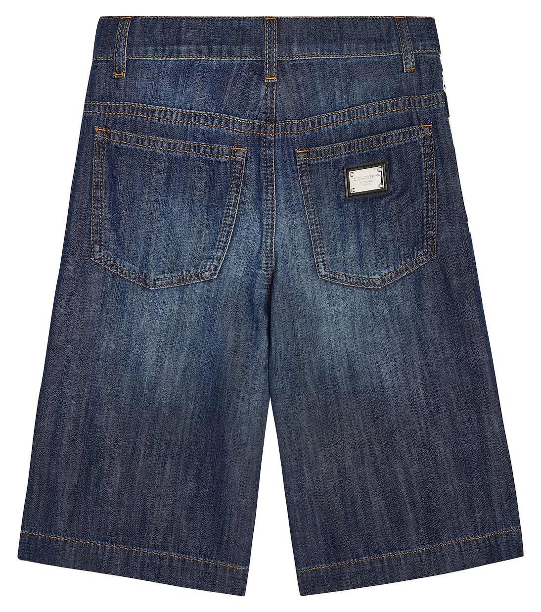 Bermudas de mezcla de algodón con logo | Dolce&Gabbana Kids