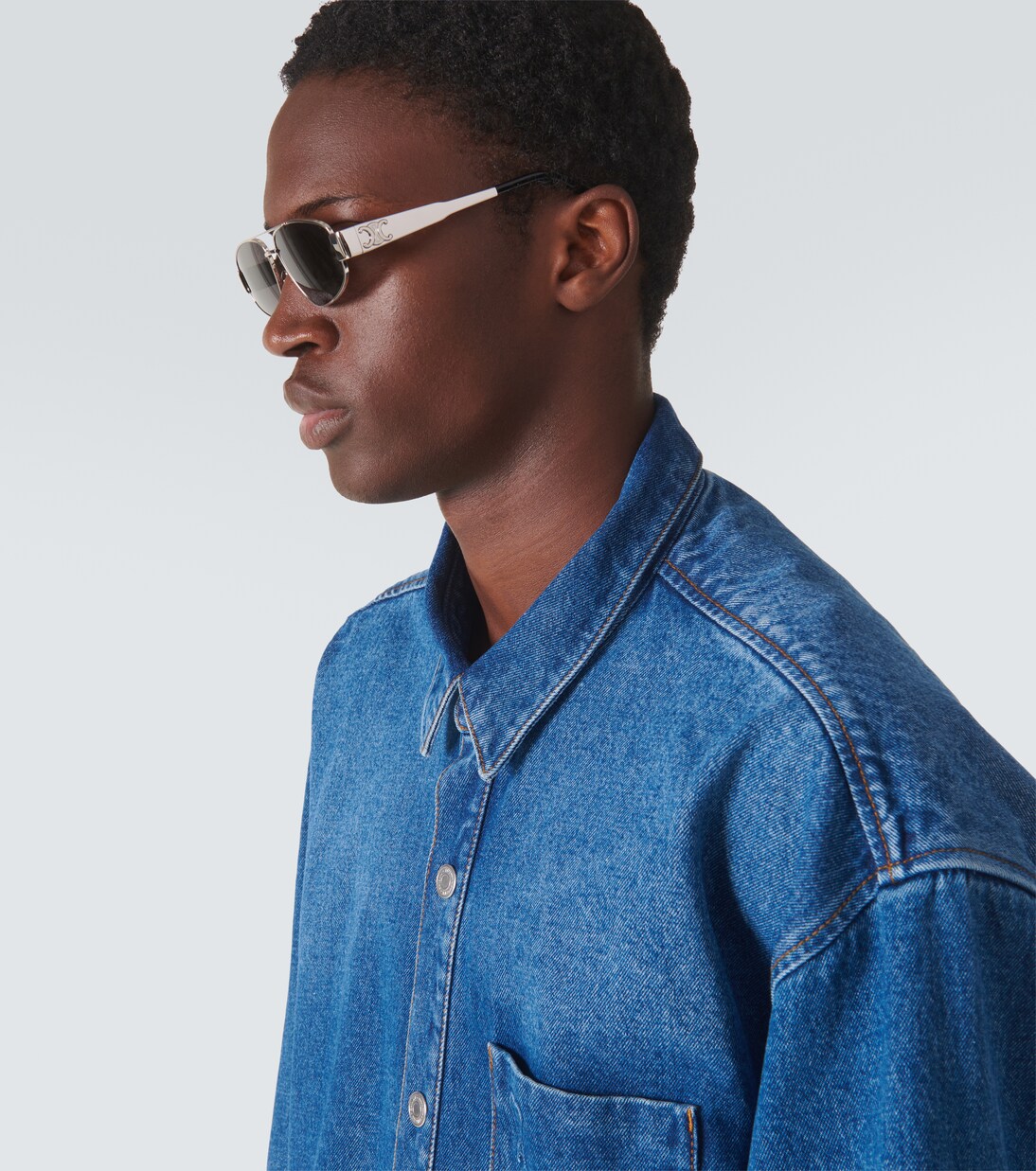 Triomphe Metal 03 aviator sunglasses | Celine Eyewear