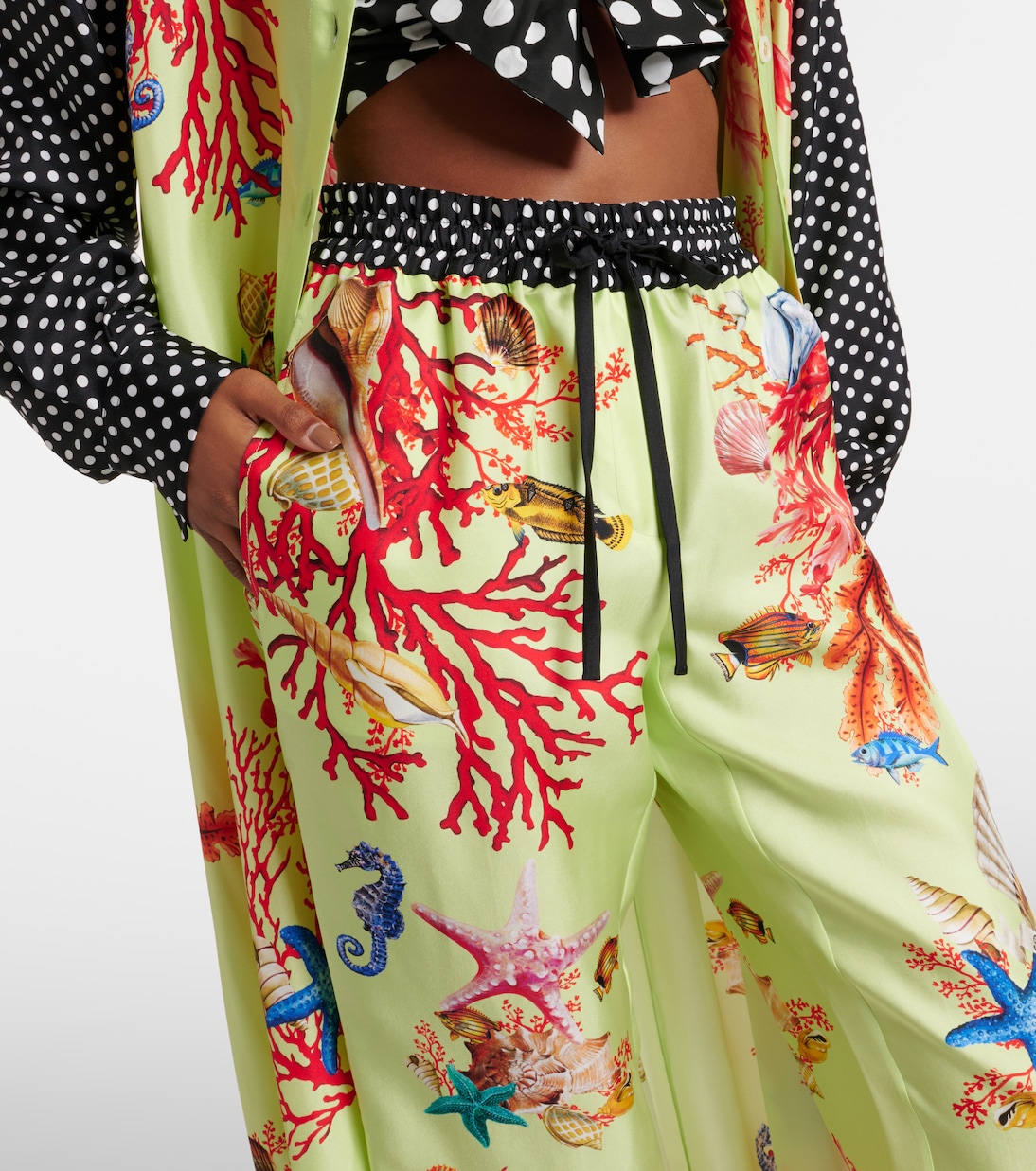 Hose Capri aus Seide | Dolce&Gabbana