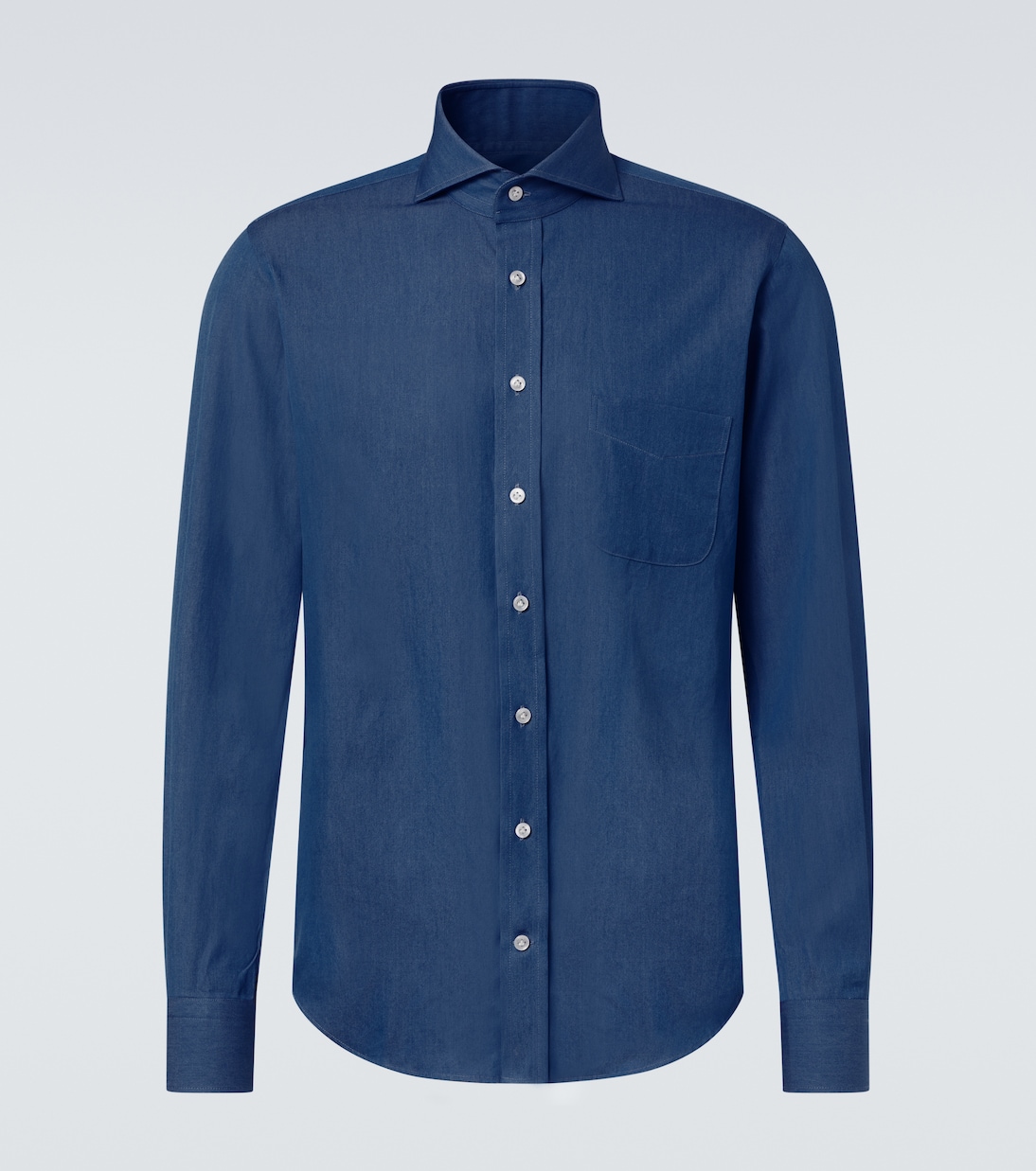 Cotton chambray shirt | Thom Sweeney
