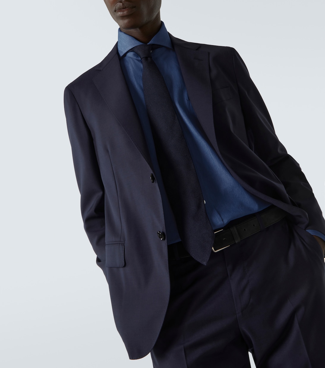 Cotton chambray shirt | Thom Sweeney