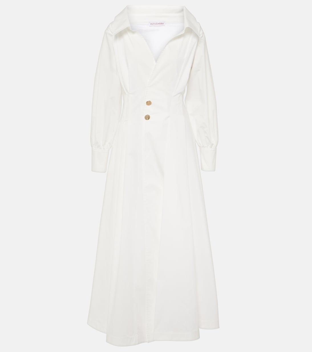 Robe midi Isabela en coton mélangé | Altuzarra