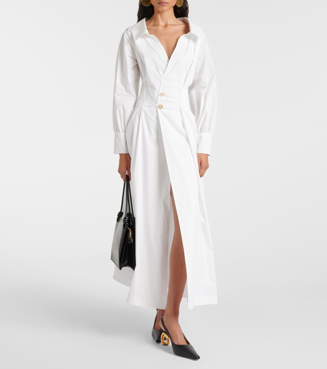 Robe midi Isabela en coton mélangé | Altuzarra