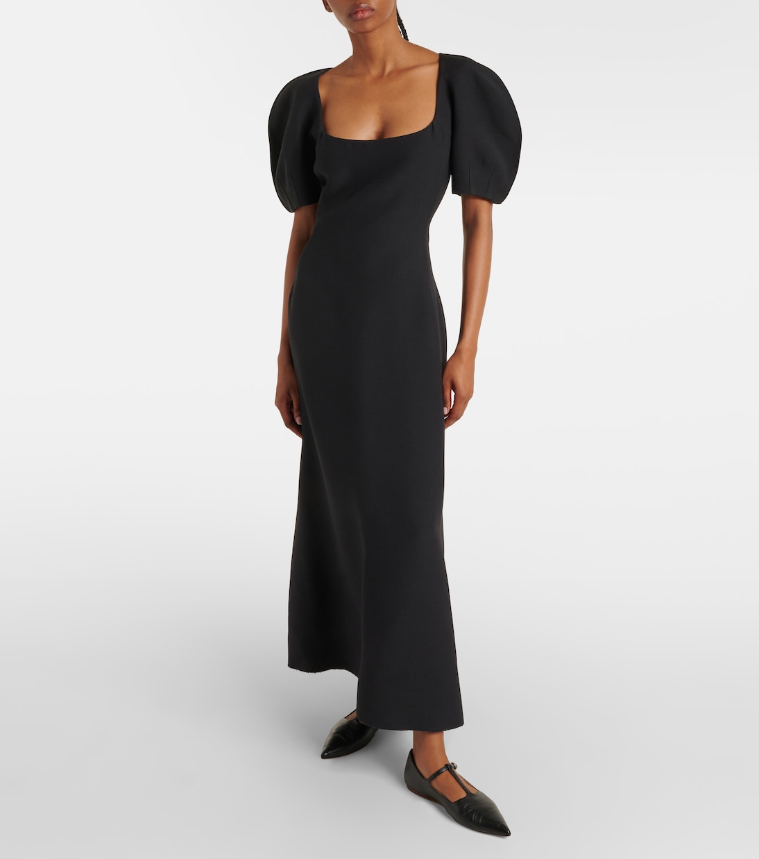 Robe longue Niahm en laine et soie | Gabriela Hearst