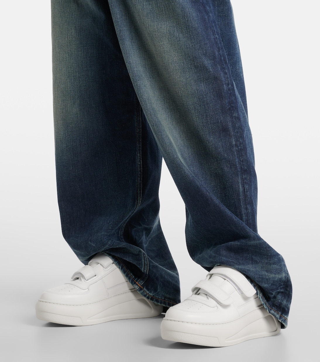 Leather platform sneakers | Acne Studios