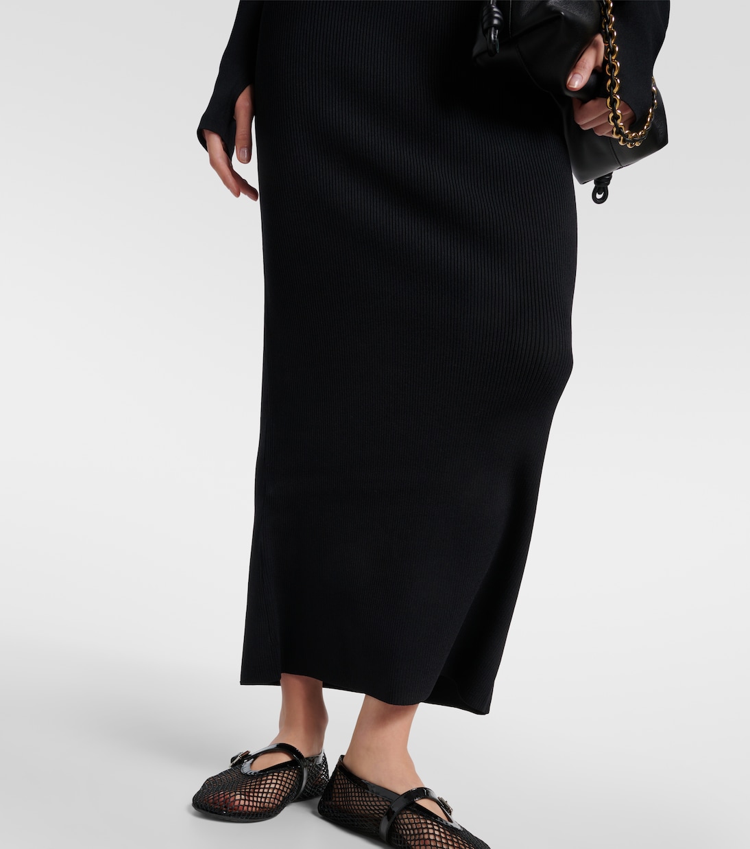 Abito lungo Helena in maglia a coste | SIR