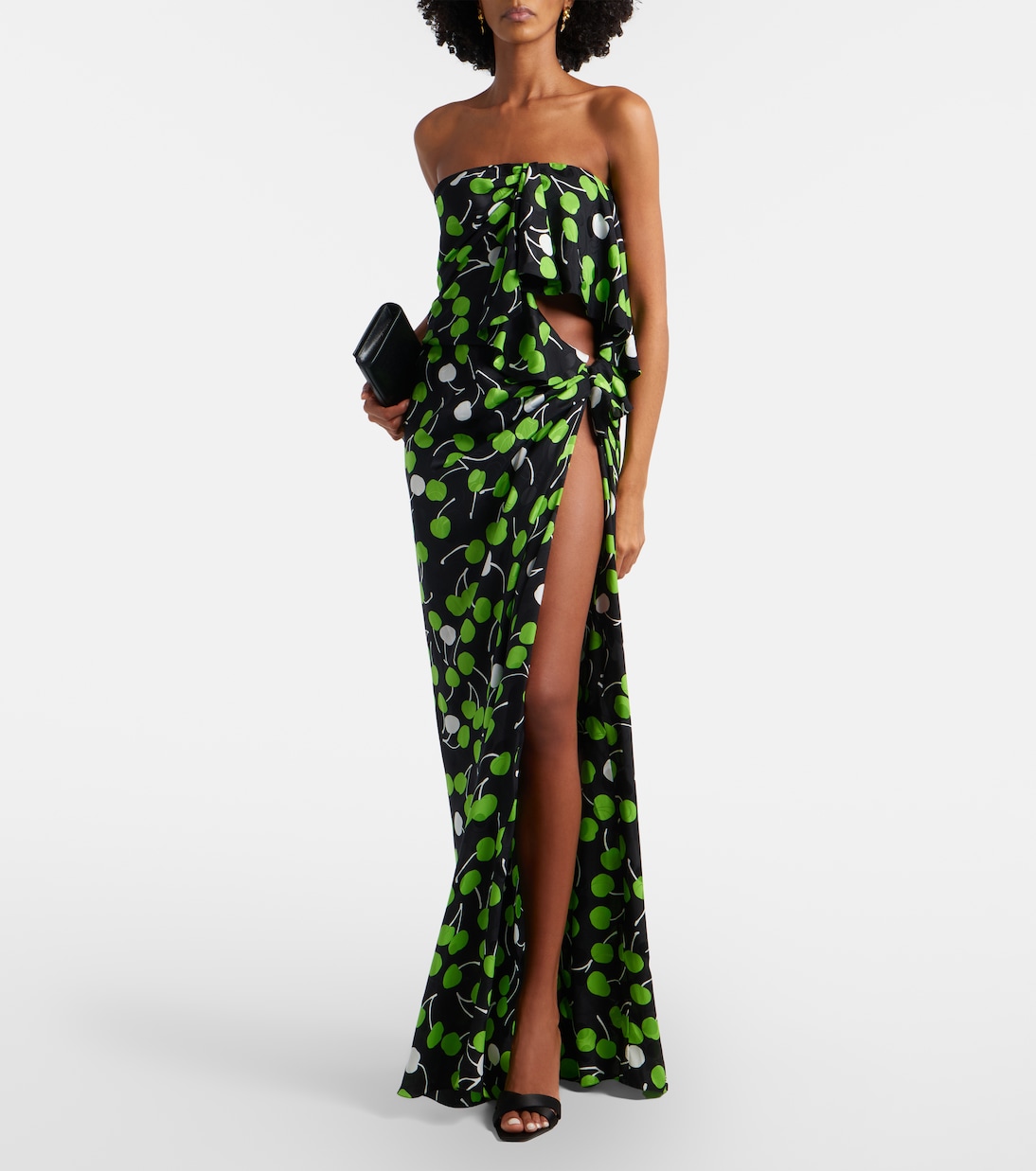 Opyum 85 satin crêpe mules | Saint Laurent