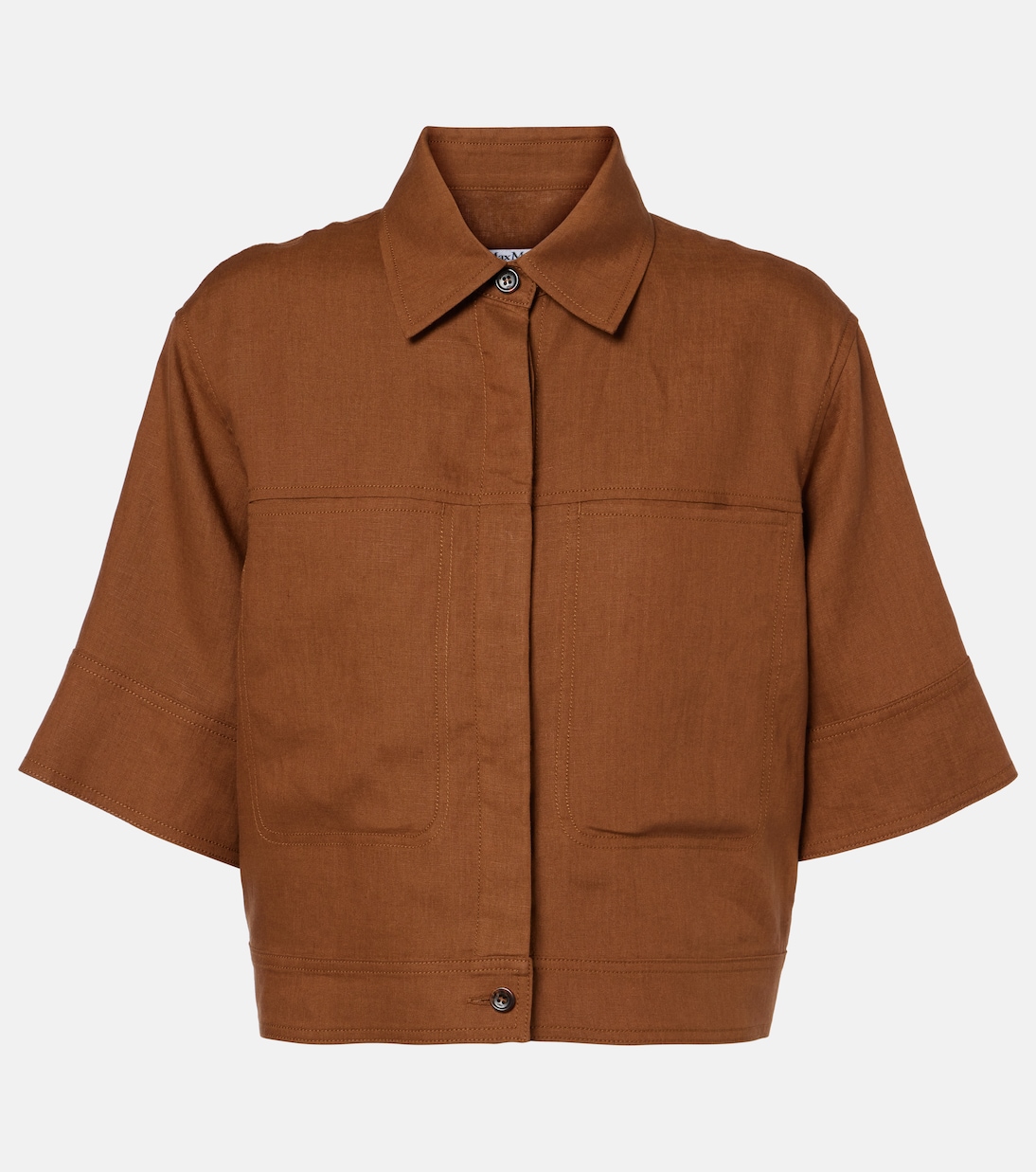 Cropped-Hemd aus Leinen | Max Mara