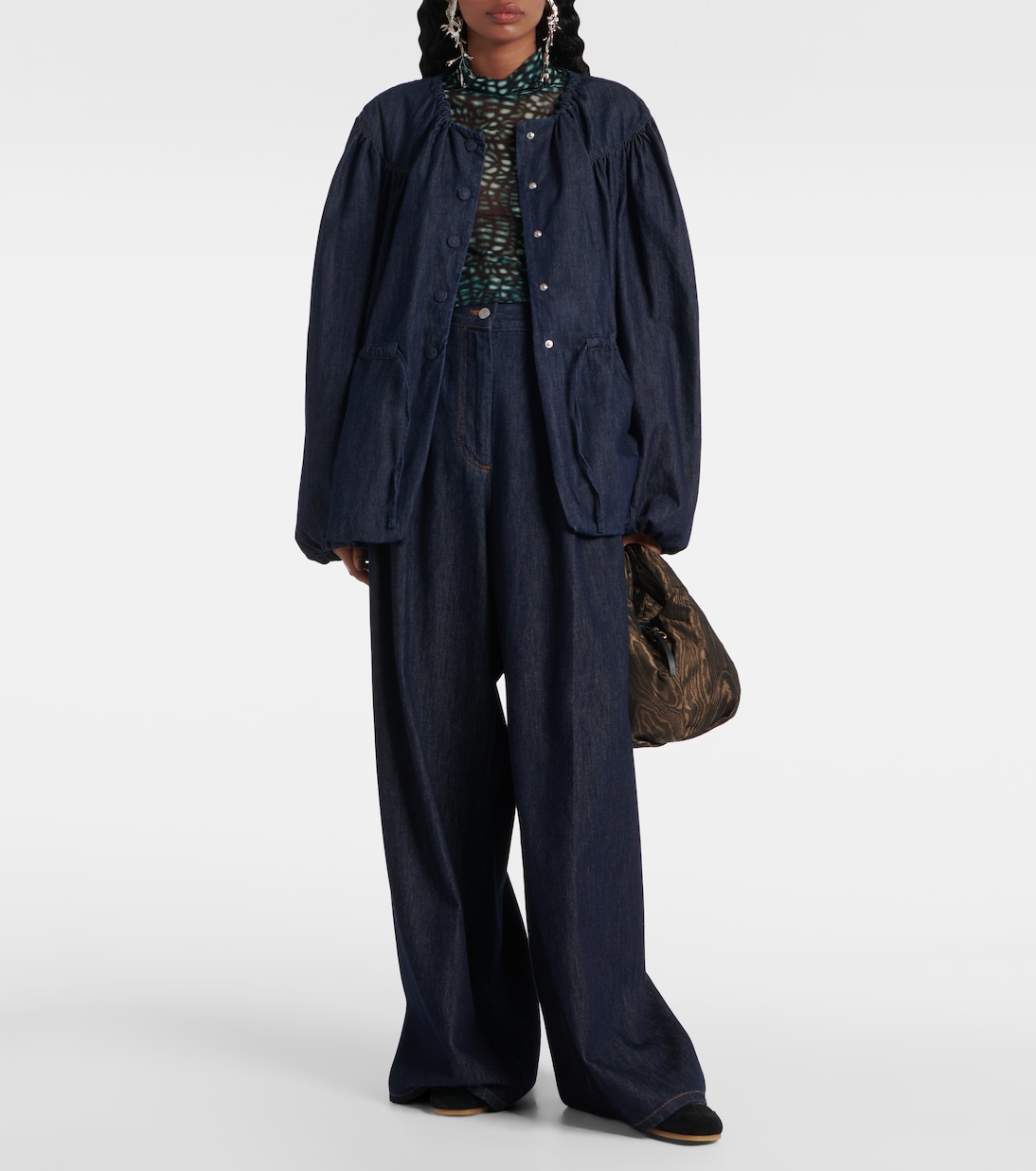 Bluse aus Denim | Dries Van Noten