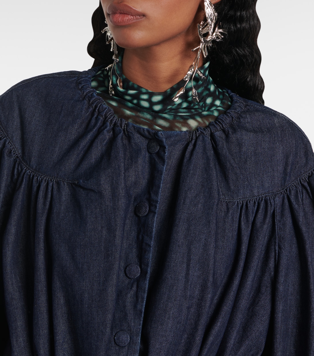 Bluse aus Denim | Dries Van Noten