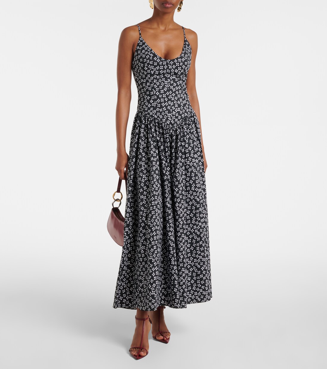 Midikleid Dena aus Baumwollpopeline | Staud