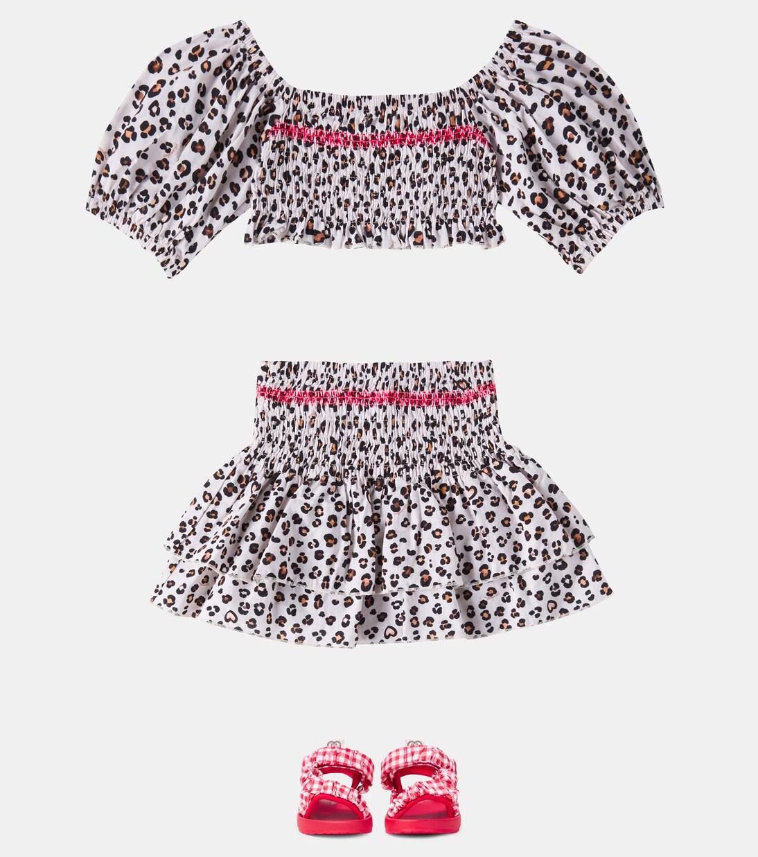 Gingham sandals | Monnalisa