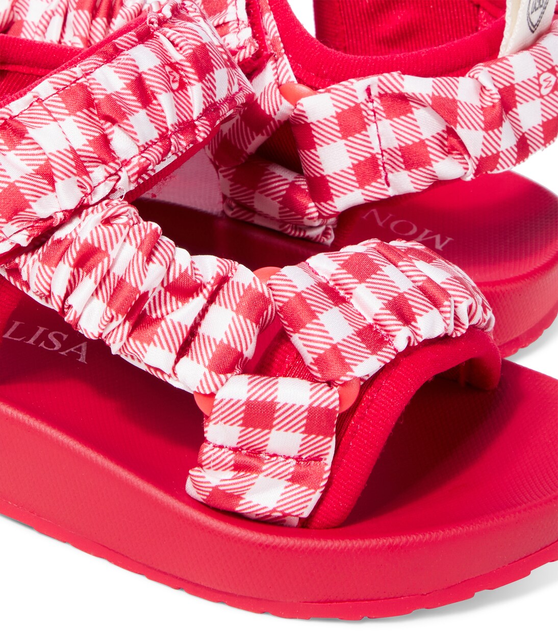 Gingham sandals | Monnalisa