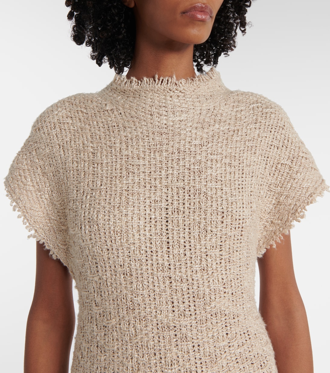 Abito lungo Ema in canapa e seta | Khaite