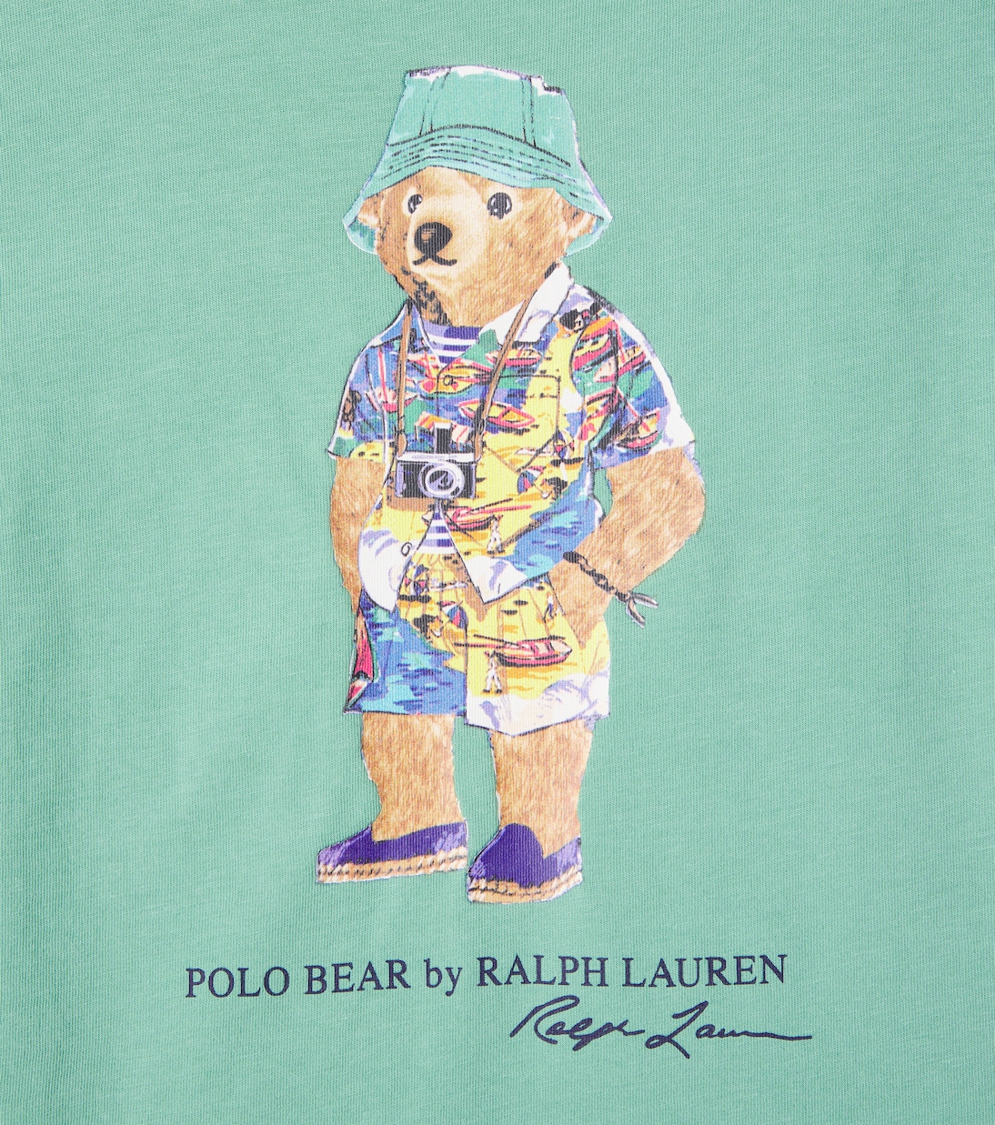 T-shirt in jersey di cotone con stampa | Polo Ralph Lauren Kids