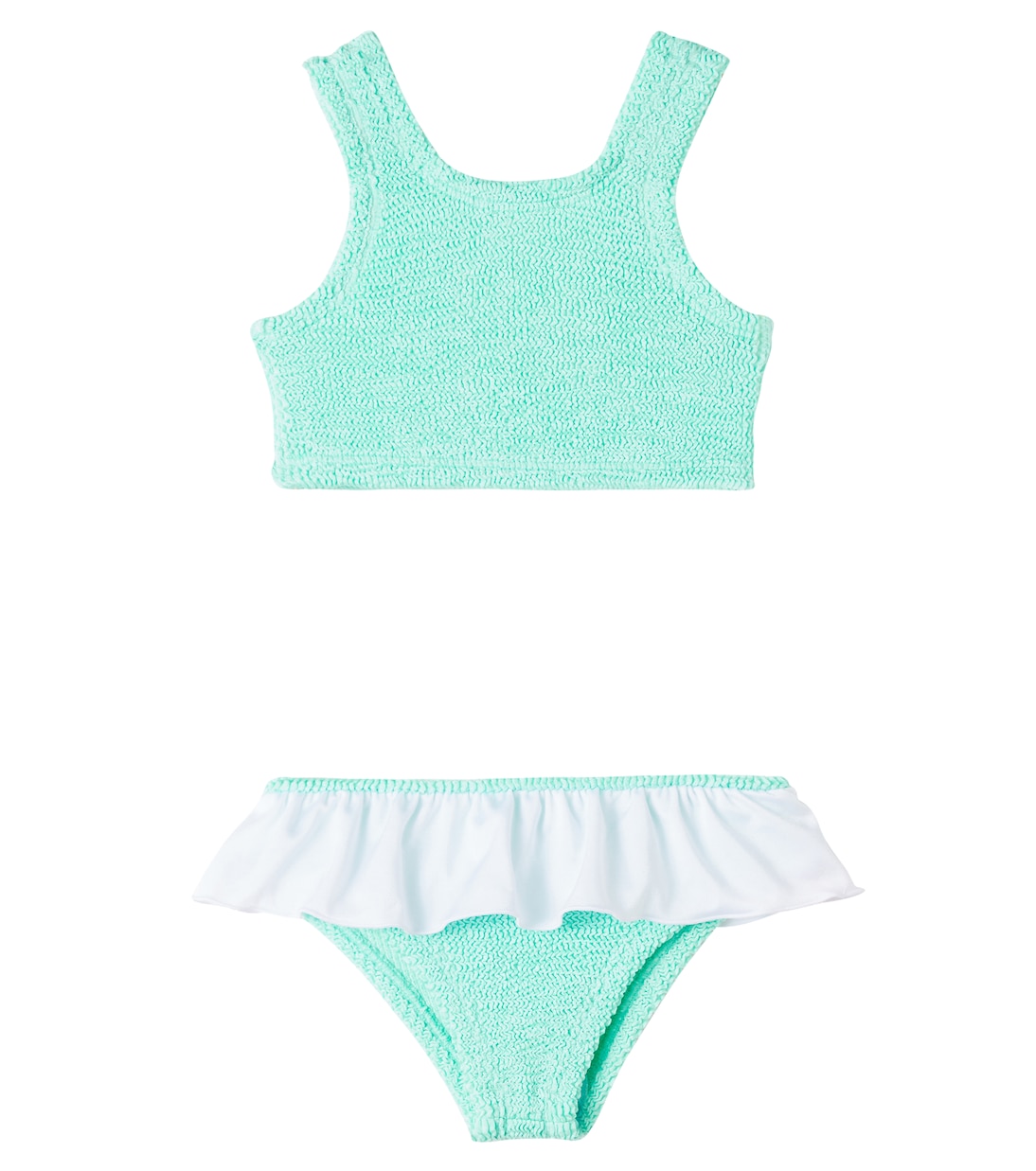 Bikini Olive con volant | Hunza G Kids