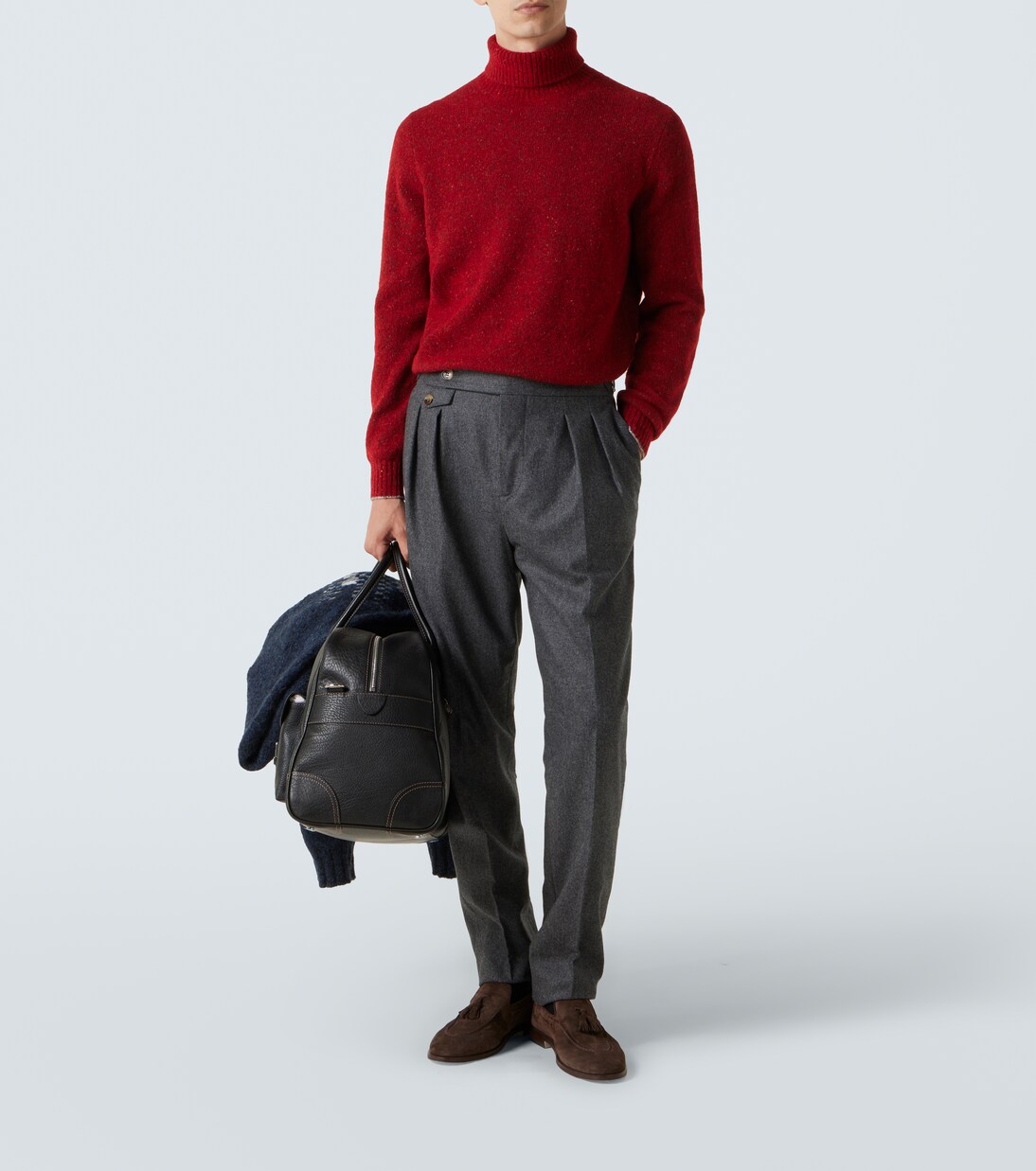 Alpaca wool, silk, and cotton-blend sweater | Brunello Cucinelli