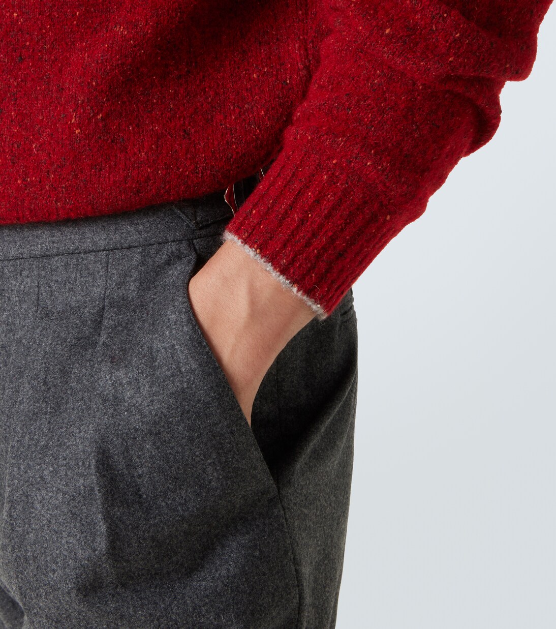Alpaca wool, silk, and cotton-blend sweater | Brunello Cucinelli