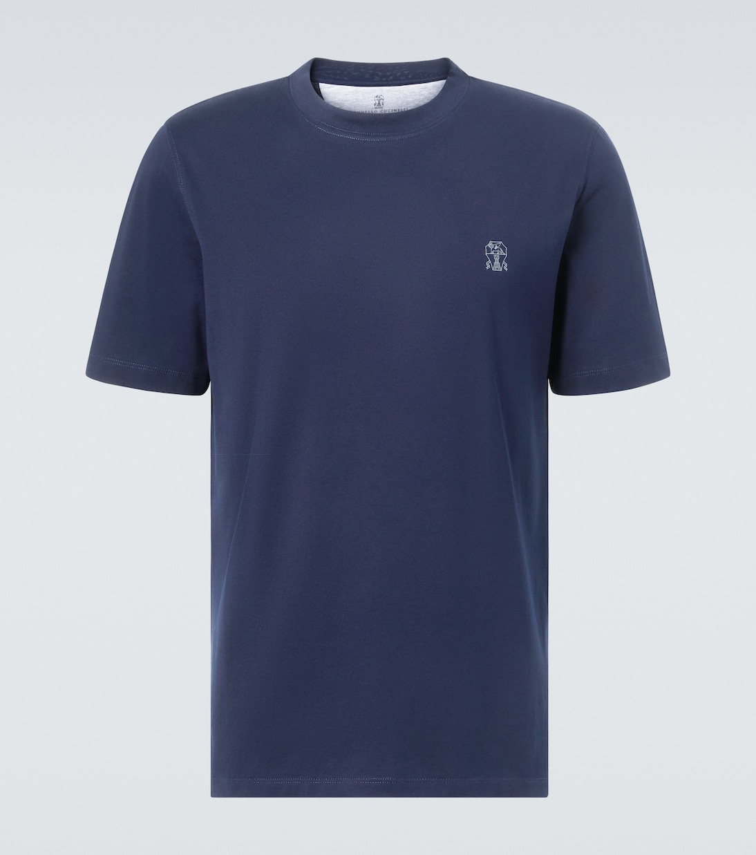 Logo cotton jersey T-shirt | Brunello Cucinelli