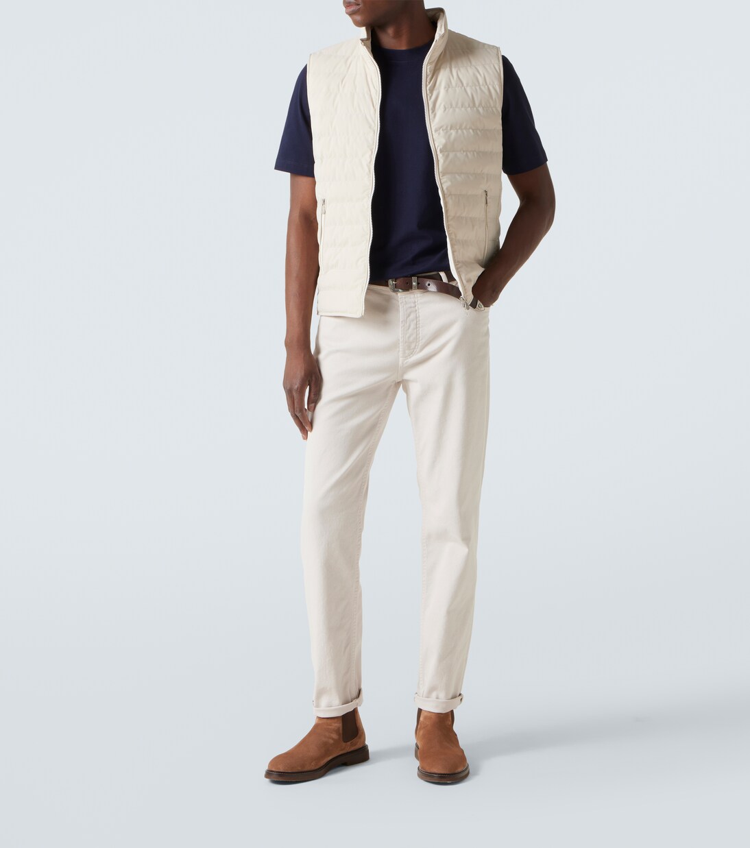Logo cotton jersey T-shirt | Brunello Cucinelli