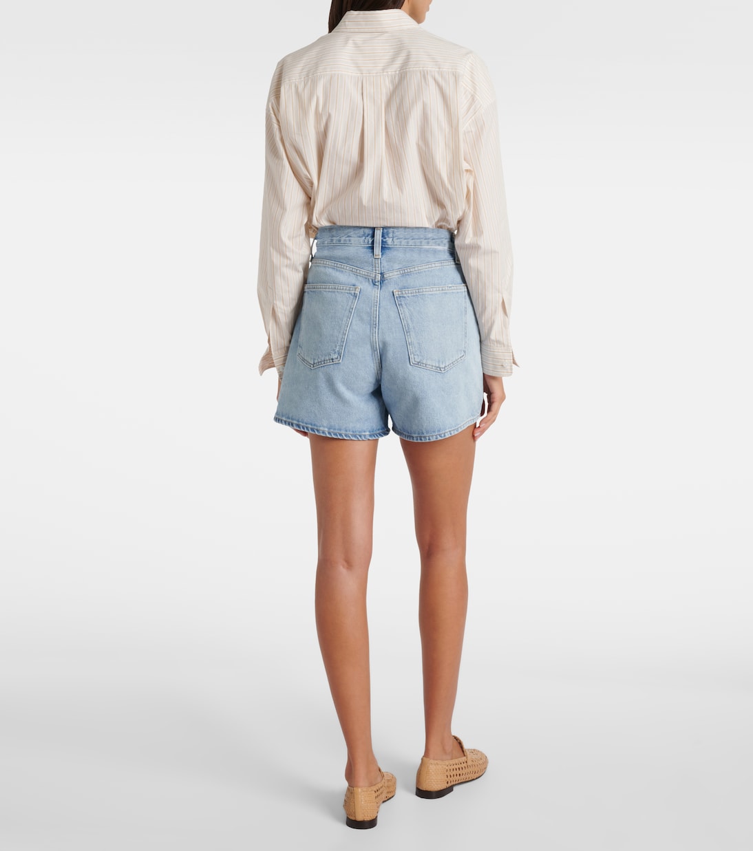 Rhoda high-rise denim shorts | Agolde