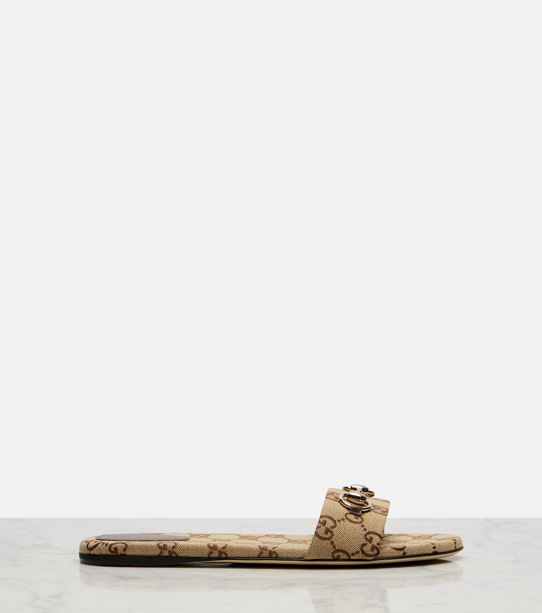 Horsebit GG canvas slides | Gucci