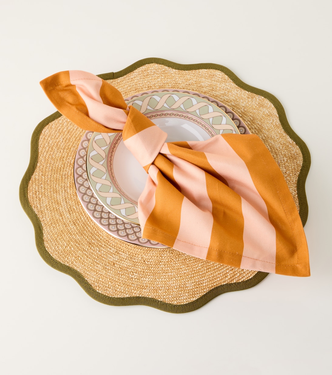 Set de 2 sets de table Cloud en paille | La DoubleJ