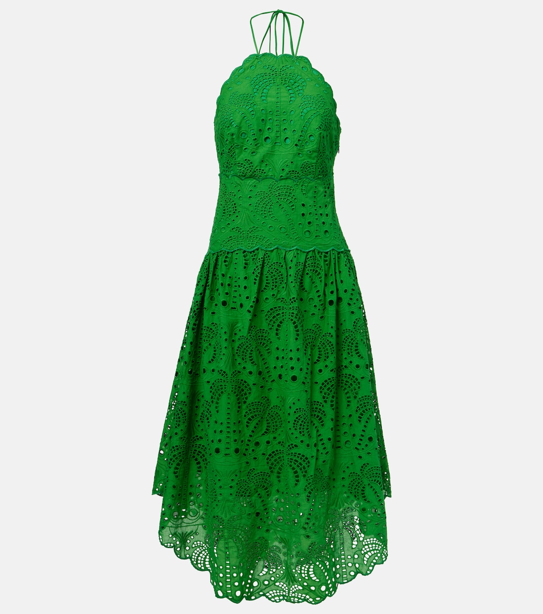 Verziertes Midikleid aus Baumwolle | Farm Rio