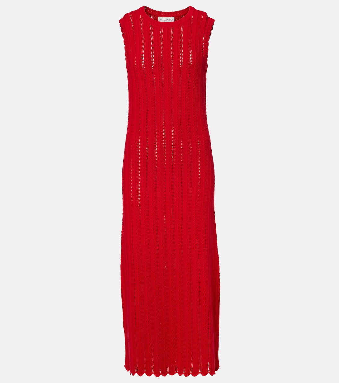 Sissi open-knit cotton midi dress | Altuzarra