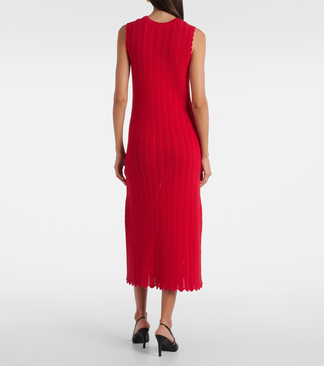 Sissi open-knit cotton midi dress | Altuzarra
