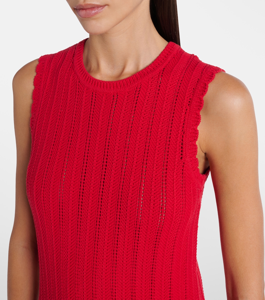 Sissi open-knit cotton midi dress | Altuzarra