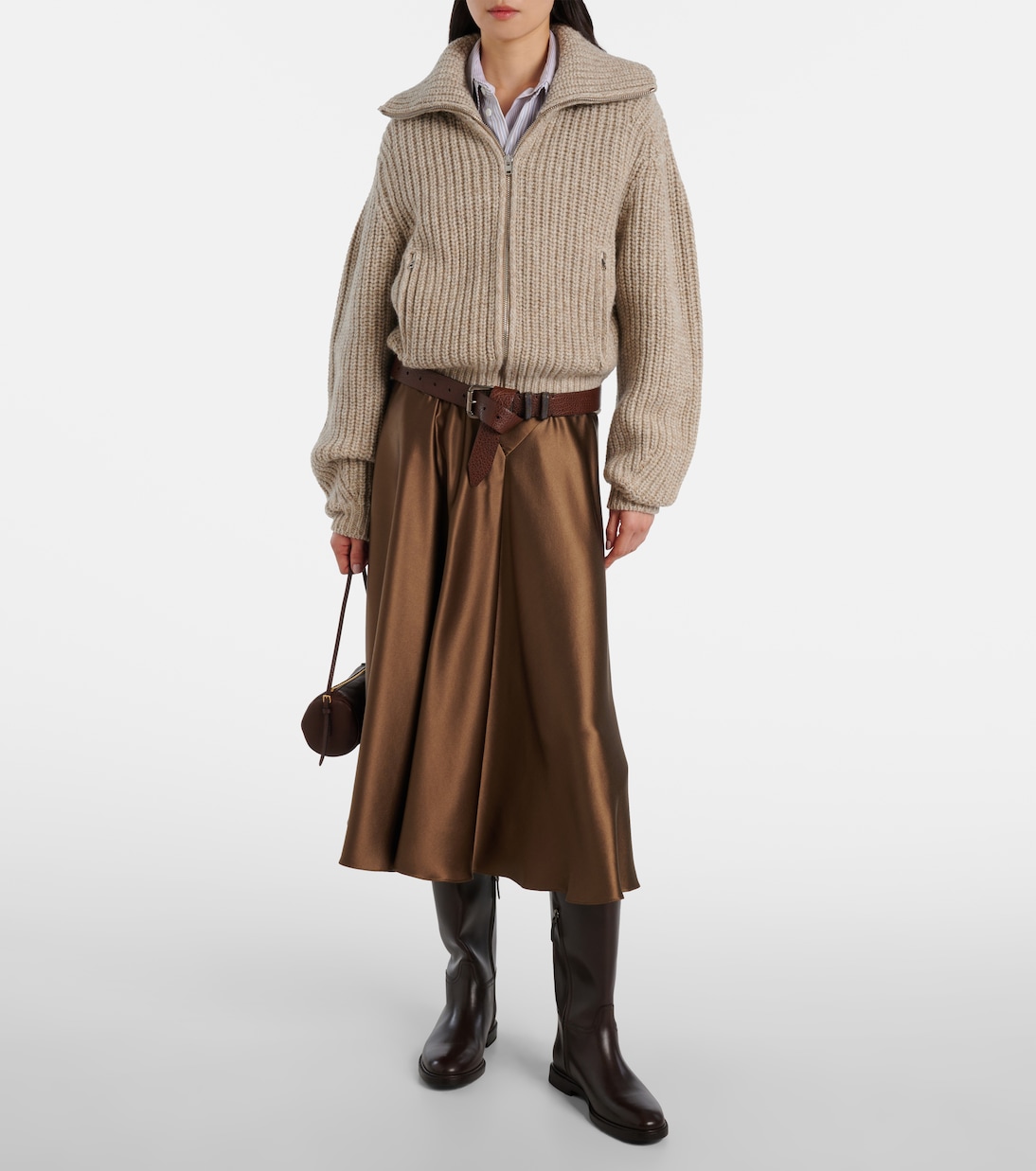 Midirock Ames aus Seidensatin | Altuzarra