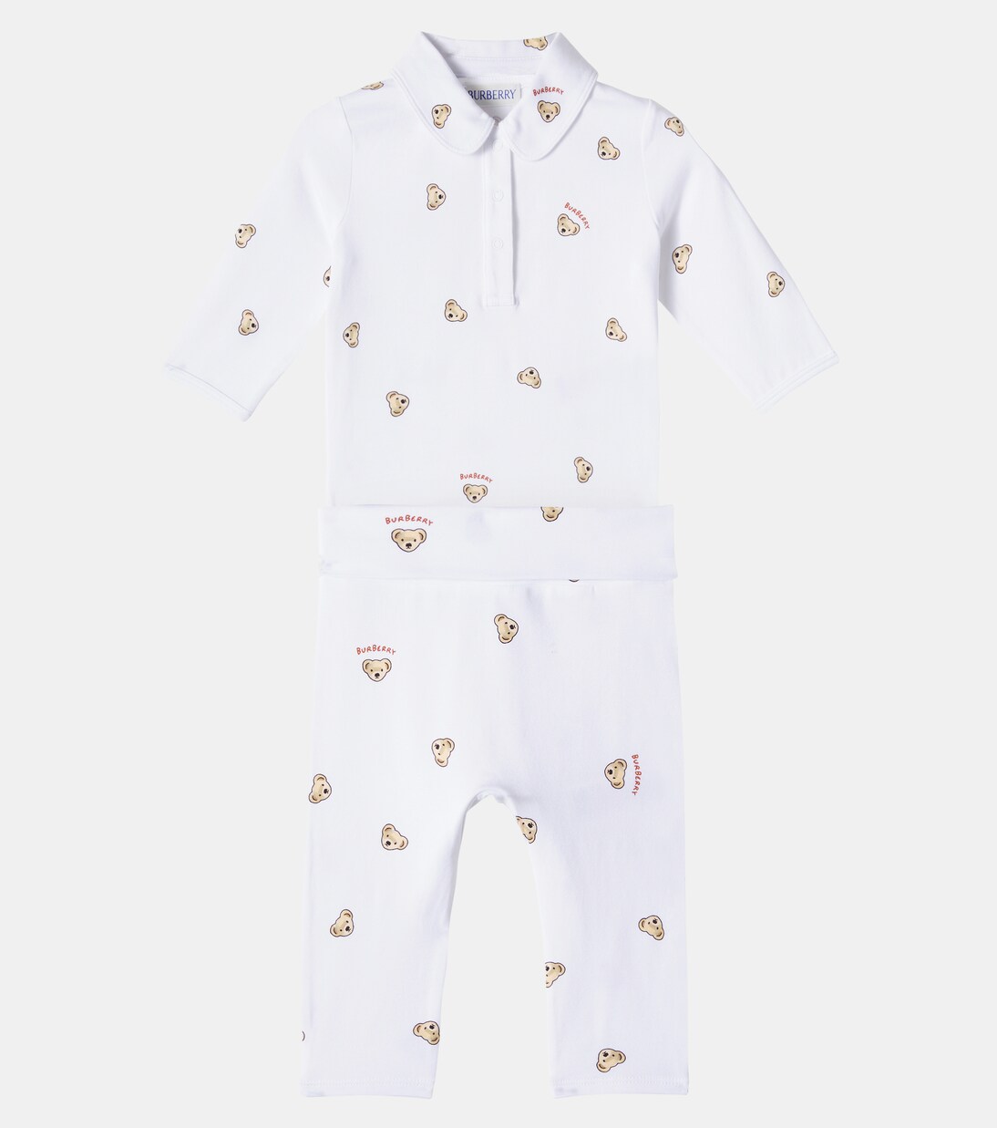 Baby logo bodysuit and leggings set | Burberry Kids