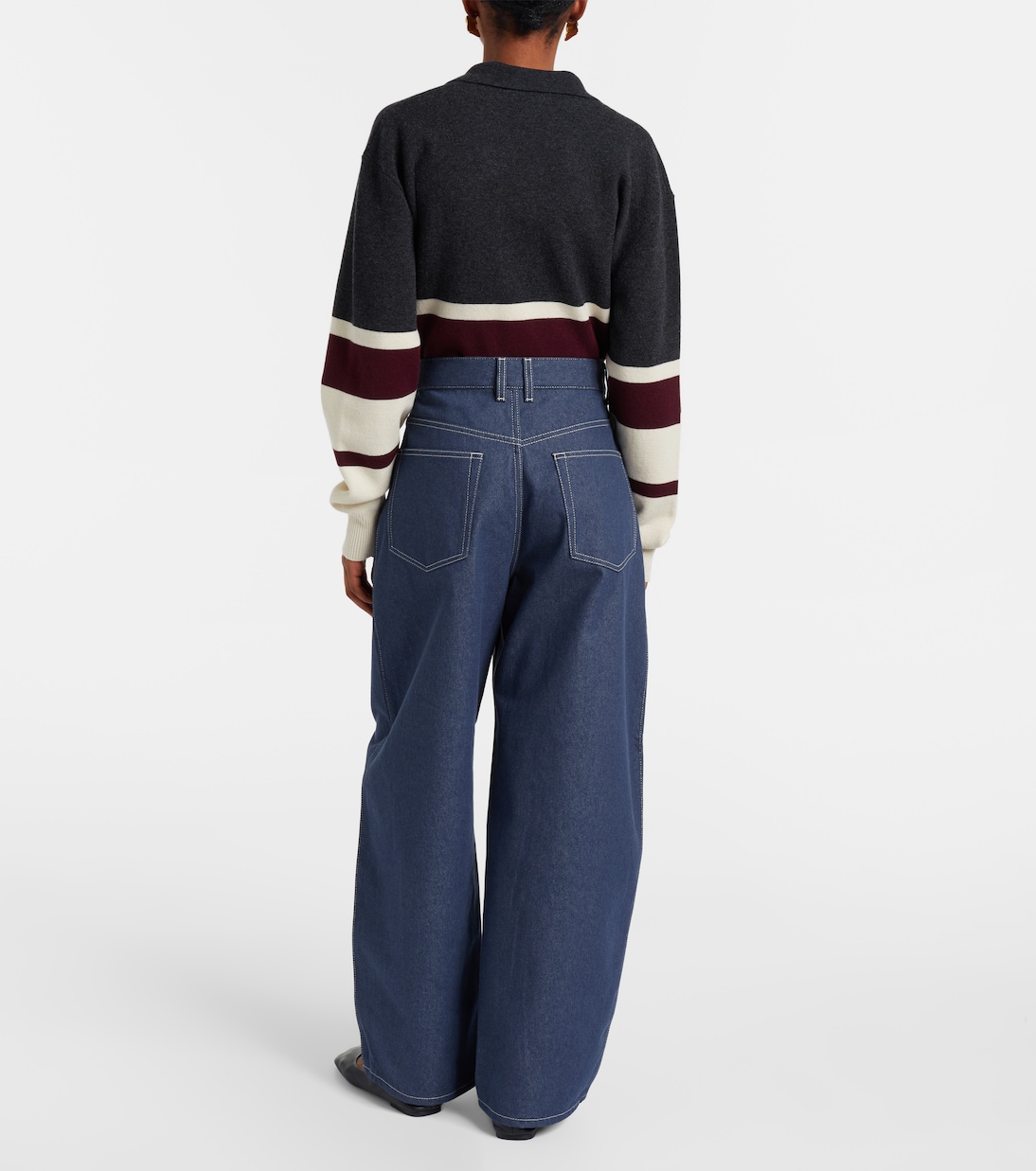 High-rise barrel-leg jeans  | Róhe