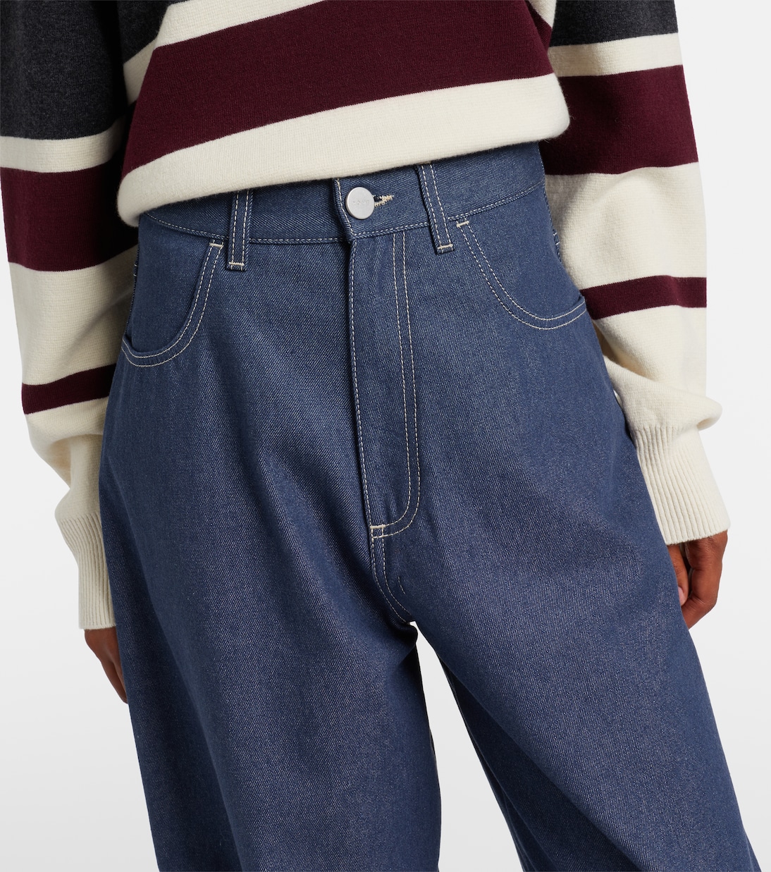 High-rise barrel-leg jeans  | Róhe