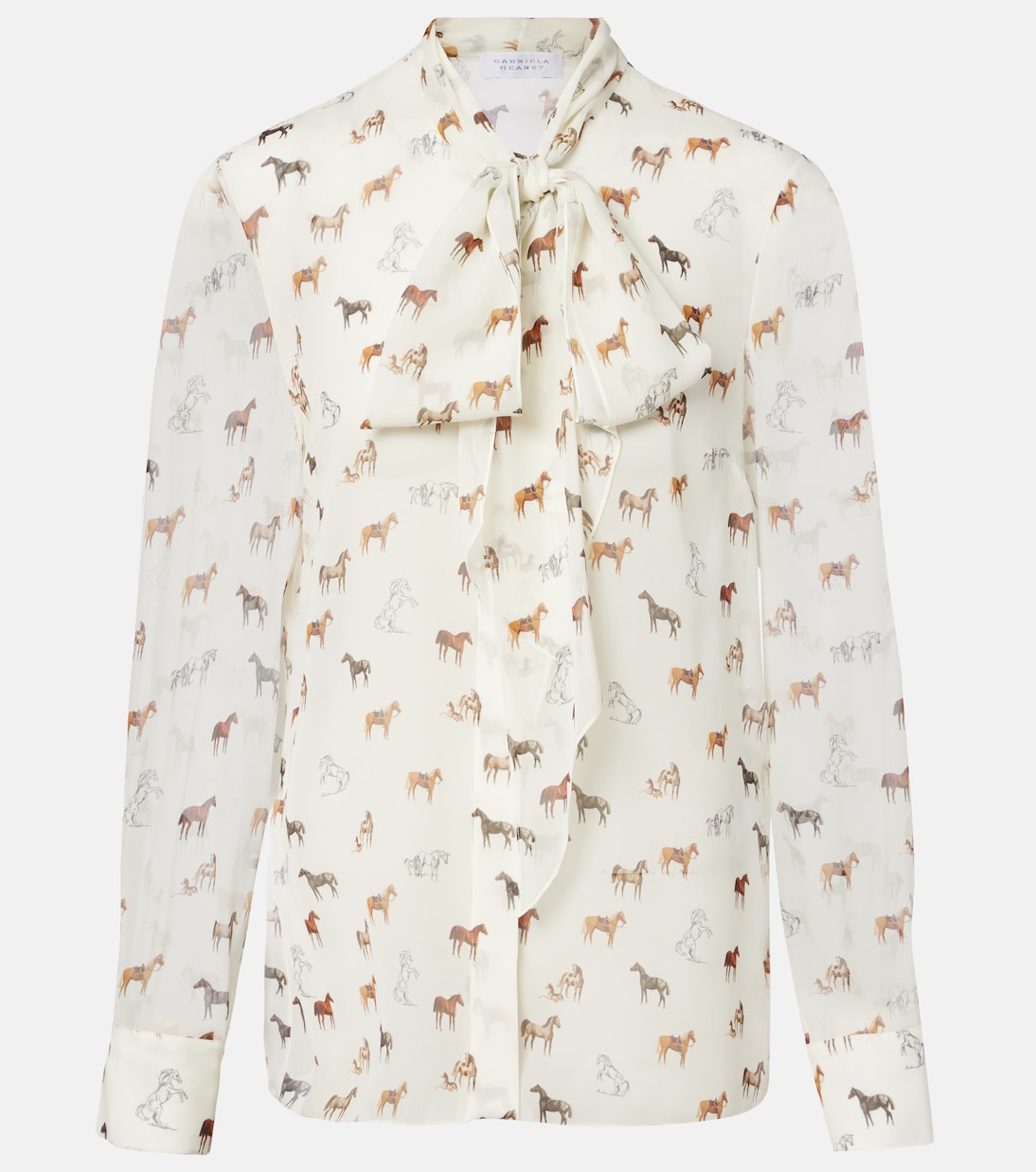 Shildon tie-neck silk blouse | Gabriela Hearst
