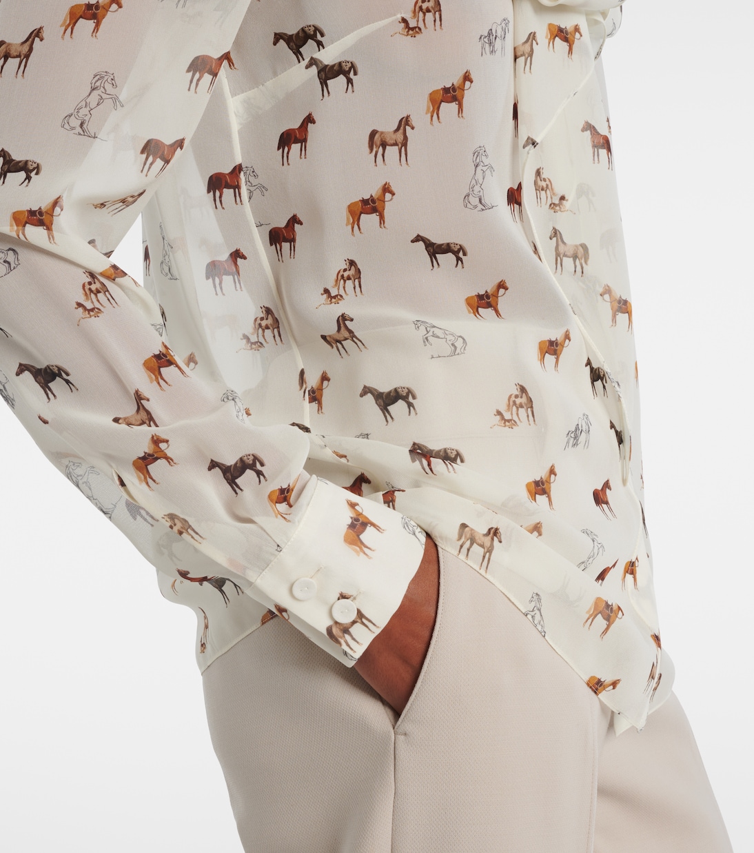 Shildon tie-neck silk blouse | Gabriela Hearst