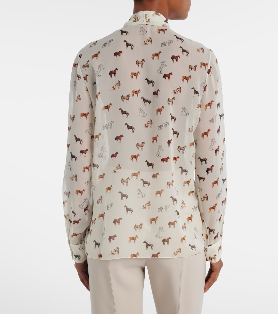 Shildon tie-neck silk blouse | Gabriela Hearst