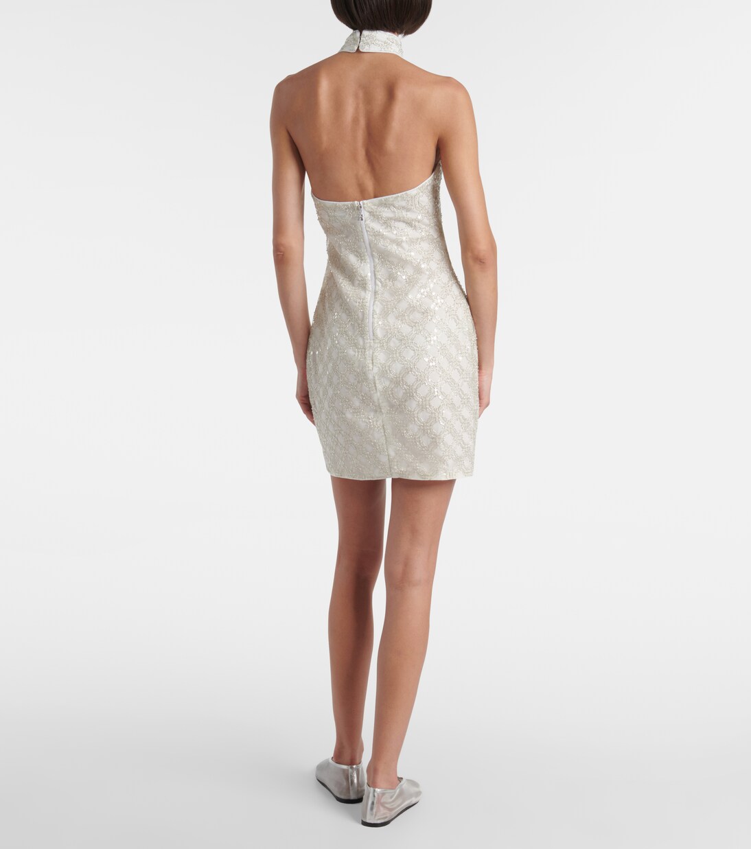 Embellished halterneck minidress | Rotate