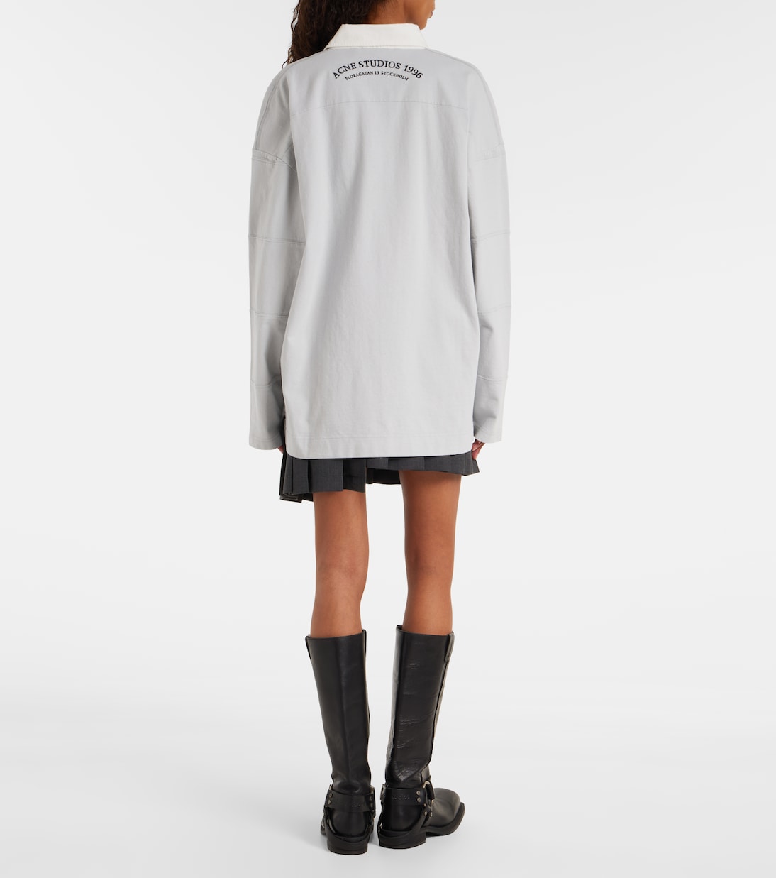 Sweat-shirt imprimé en coton à logo | Acne Studios