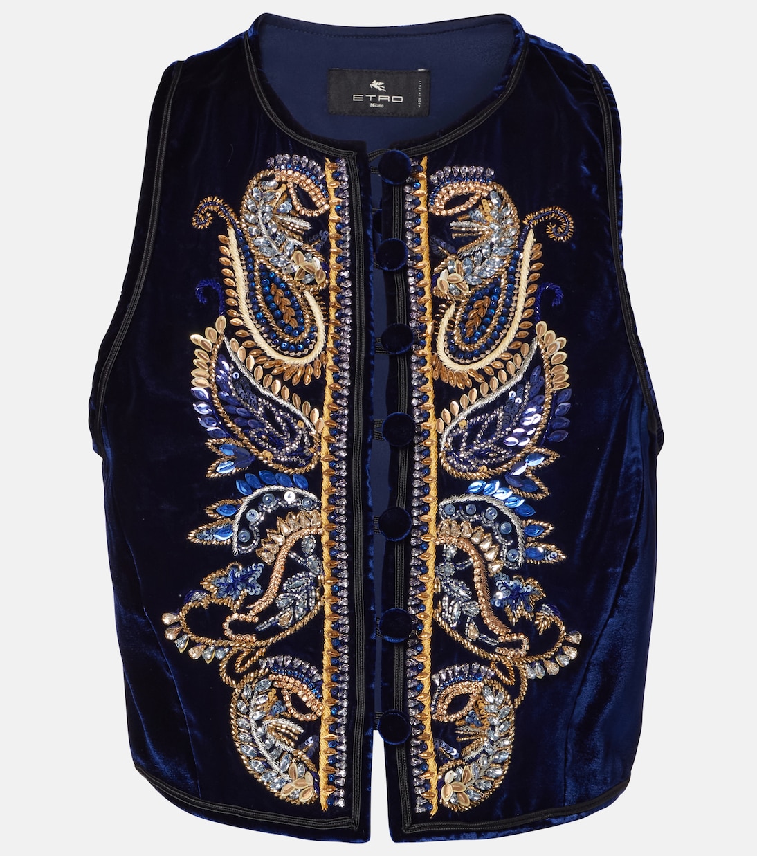 Paisley velvet vest | Etro