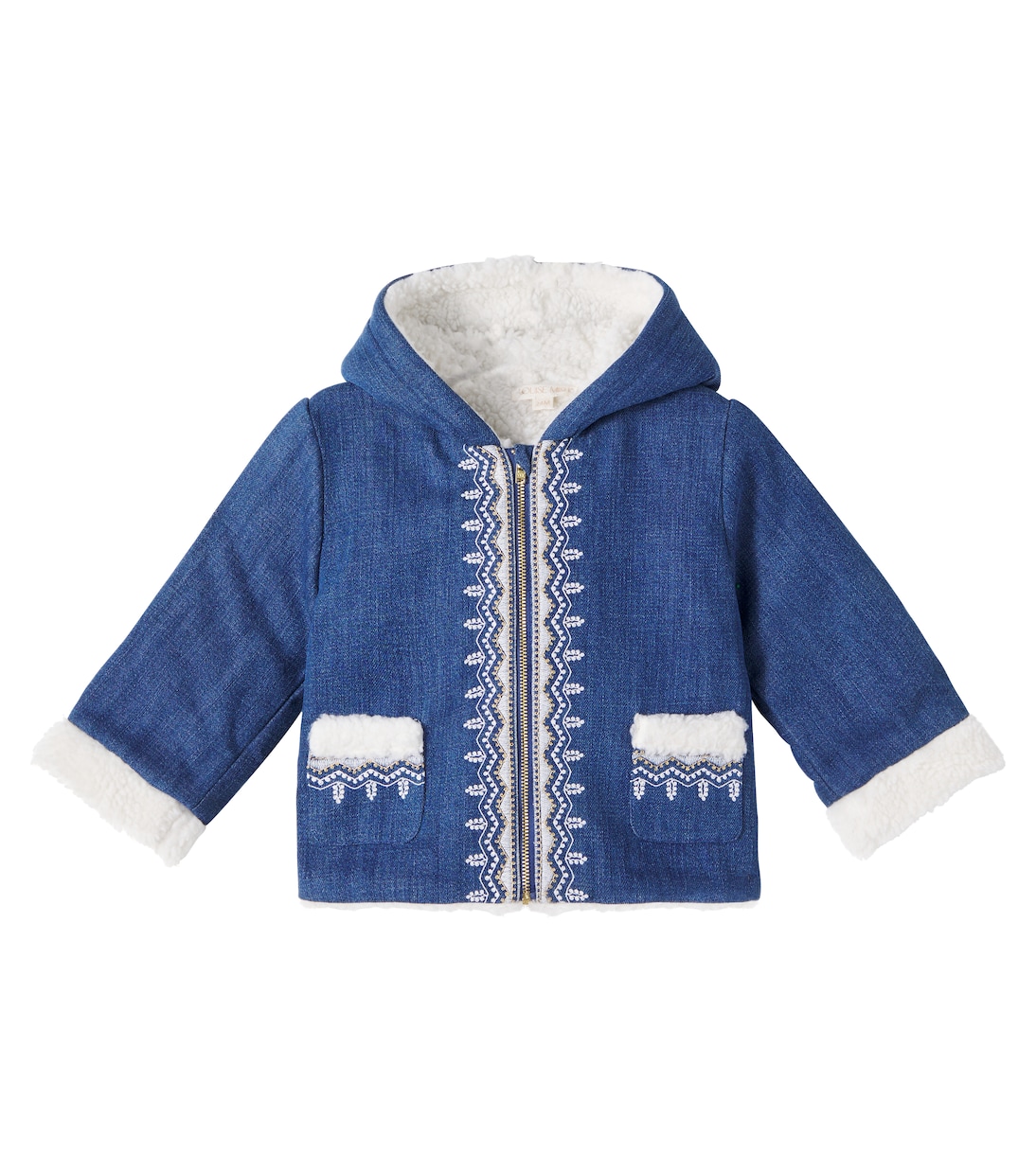 Baby embroidered denim jacket | Louise Misha