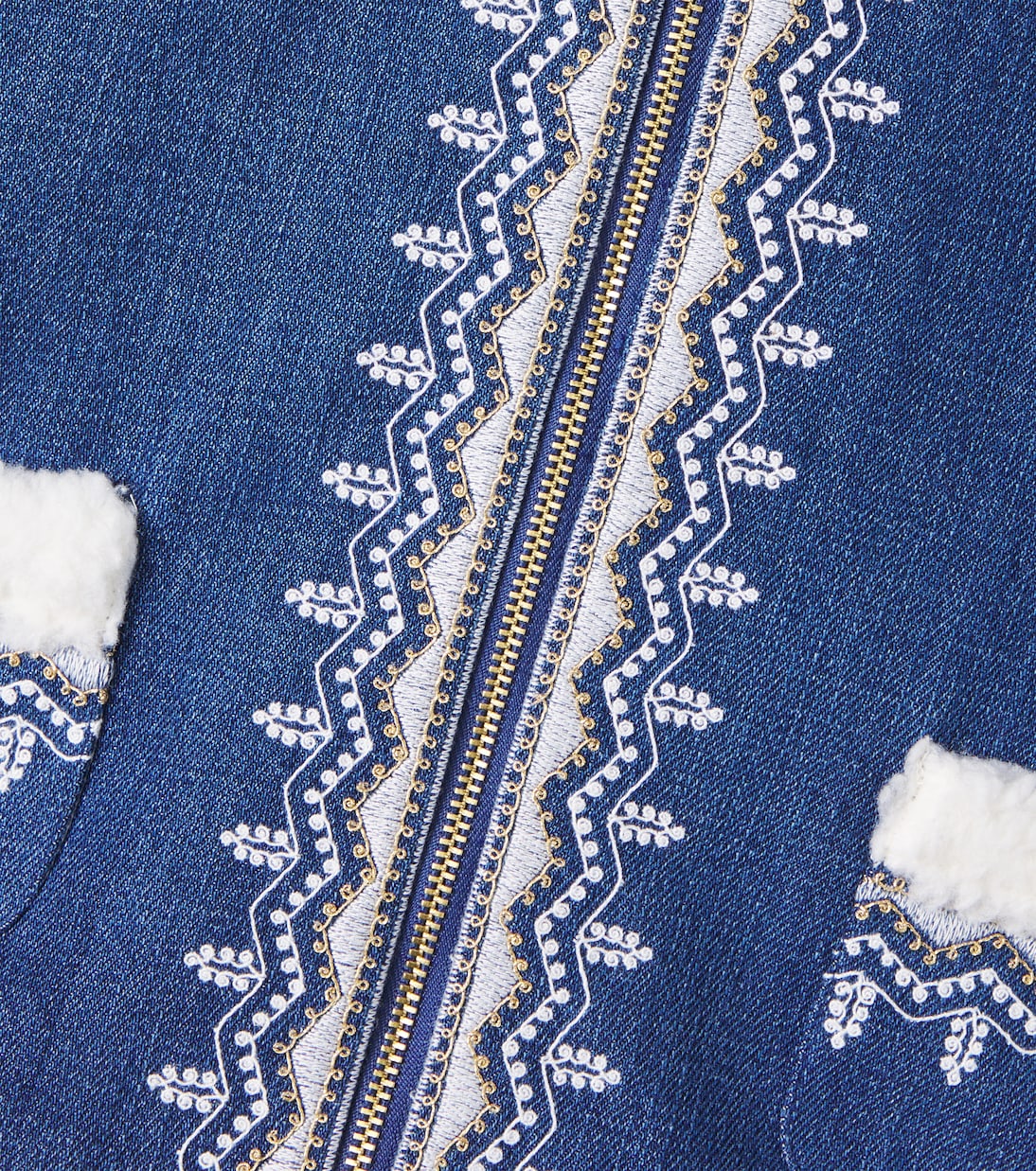Baby embroidered denim jacket | Louise Misha