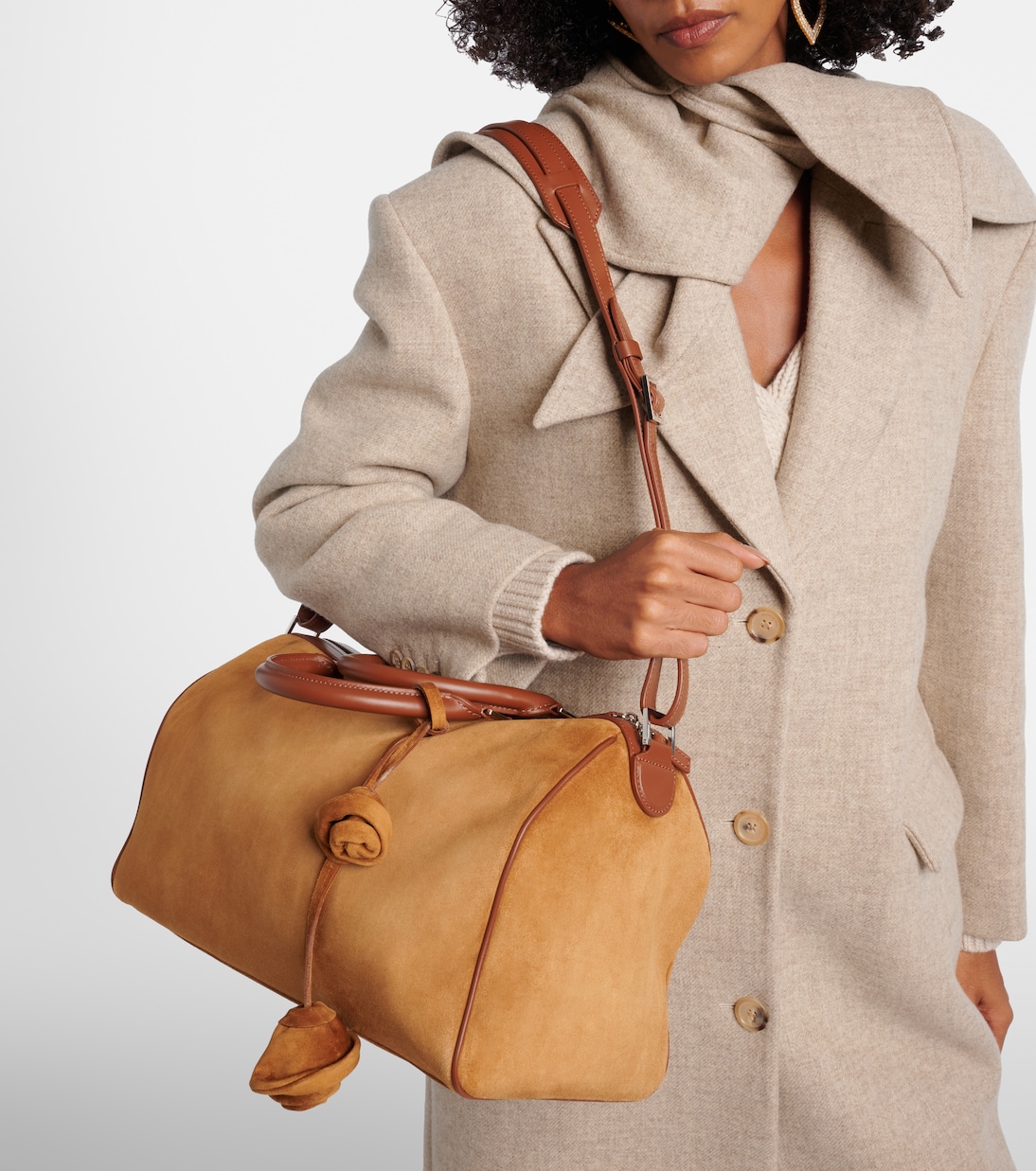 Weekender Varsovia aus Veloursleder | Magda Butrym