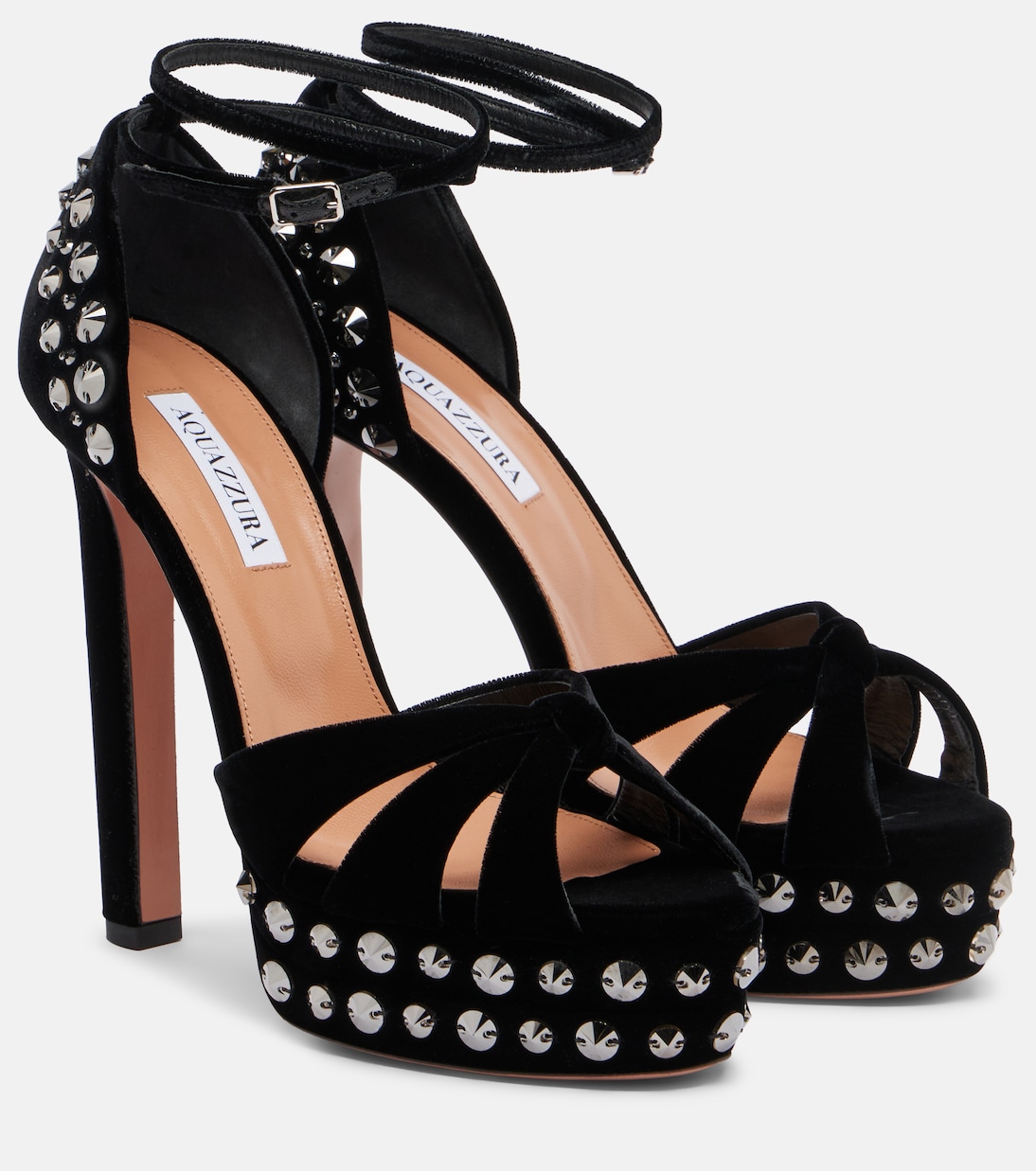 Cosmic Love 130 studded platform sandals | Aquazzura