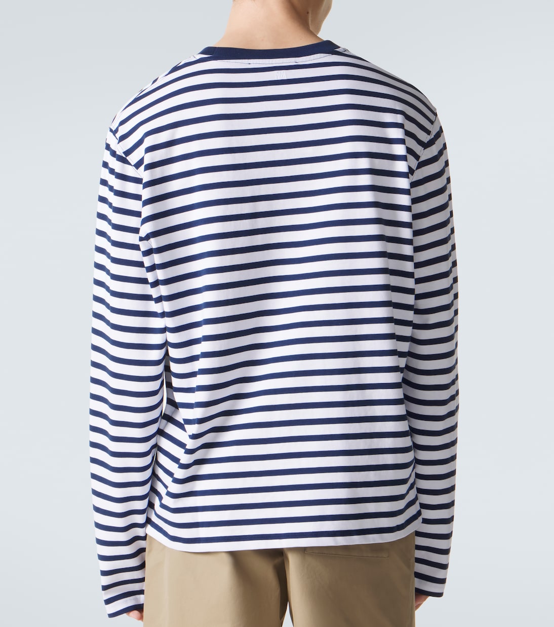 T-shirt in jersey di cotone a righe | Ami Paris
