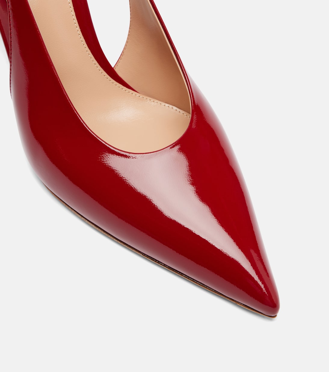 Robbie 85 patent leather slingback pumps | Gianvito Rossi