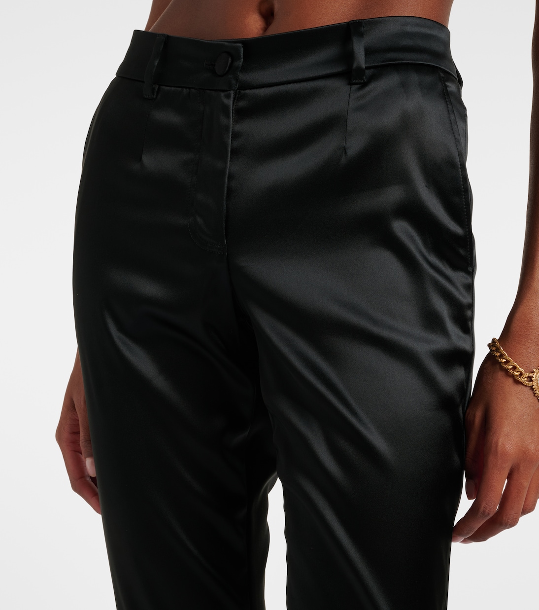 Schmale Hose aus Satin | Dolce&Gabbana