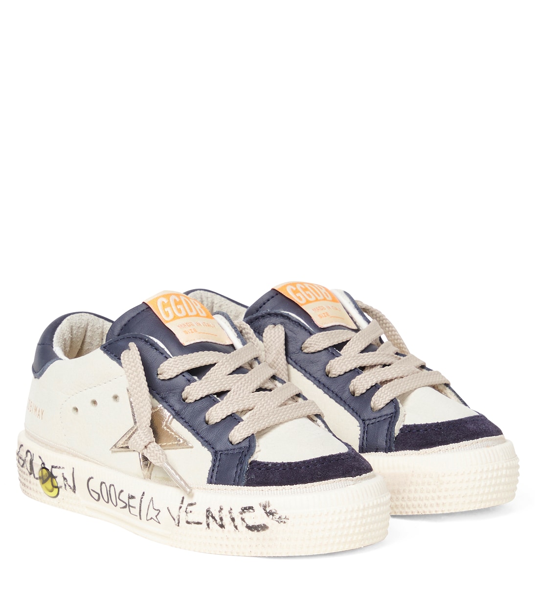 May leather platform sneakers | Golden Goose Kids